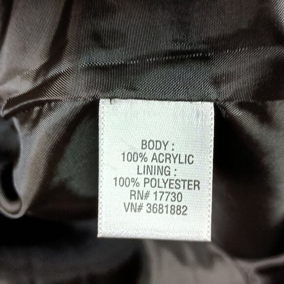 Mossimo Houndstooth Blazer Jacket Womens L Brown Classic Preppy Academia Lined - Picture 8 of 8